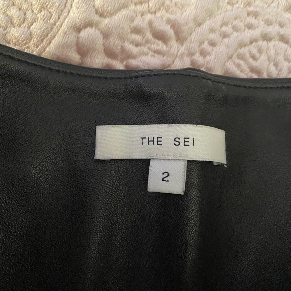 THE SEI lambskin trousers, NWOT, Sz. 2 - Picture 7 of 9